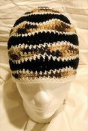 Brain Wave Crocheted Beanie