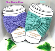 Classy Twist Cup Cozy (Crocheted) Hot or Cold