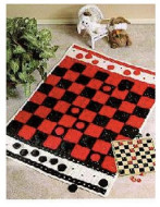 Checker Board Family Game Crocheted Blanket (Made to Order)