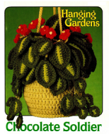 Chocolate Soldier Crocheted House Plant (Made to Order)