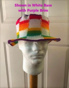 Finished Rainbow Rush Bucket Hat