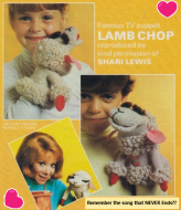 Lambchop Crocheted Puppet (Made to Order)
