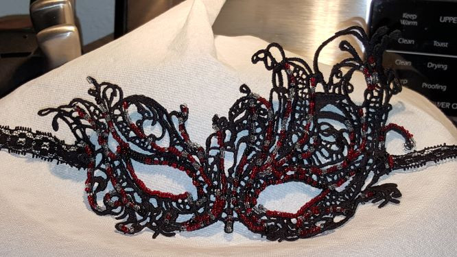 Masquerade Masks with Bead Adorning (CUSTOM SALES Made to order ONLY)