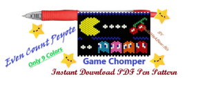 Game Chomper Pen Pattern (PDF DOWNLOAD)