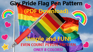 FREE Gay Pride Pen Wrap Pattern (PDF Download)
