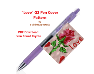FREE Love Rose G2 Pen Pattern (PDF Download)