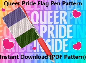 Queer Pride Flag Pen Pattern (PDF Download)