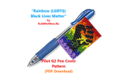 Black Rainbow (LGBT) Lives Matter G2 Pen Pattern (PDF DOWNLOAD)